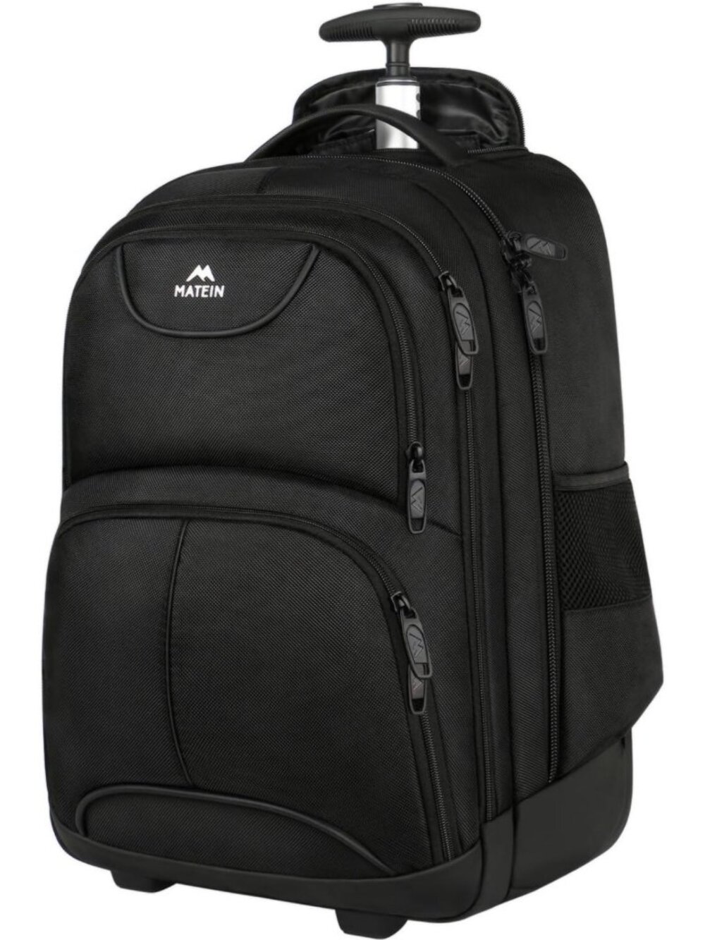 Water-Resistant 17" Rolling Laptop Backpack, Wheeled Travel Bag for School